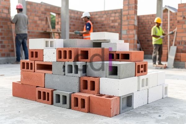 Contoh pemasangan batako pada dinding rumah