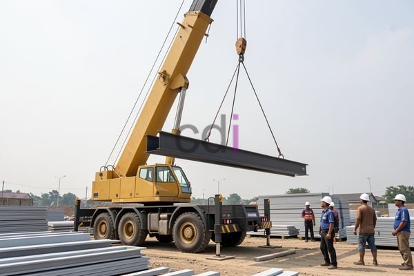Mobile Crane di Lokasi Proyek