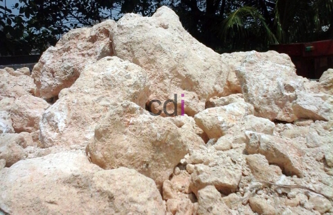 Jual Material Batu Limestone/Batu Kapur di  Slipi Jakarta Gratis Ongkir